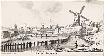 RENIER NOOMS, CALLED ZEEMAN Der Stadts-Poorten van Amsterdam (The Town Gates of Amsterdam).